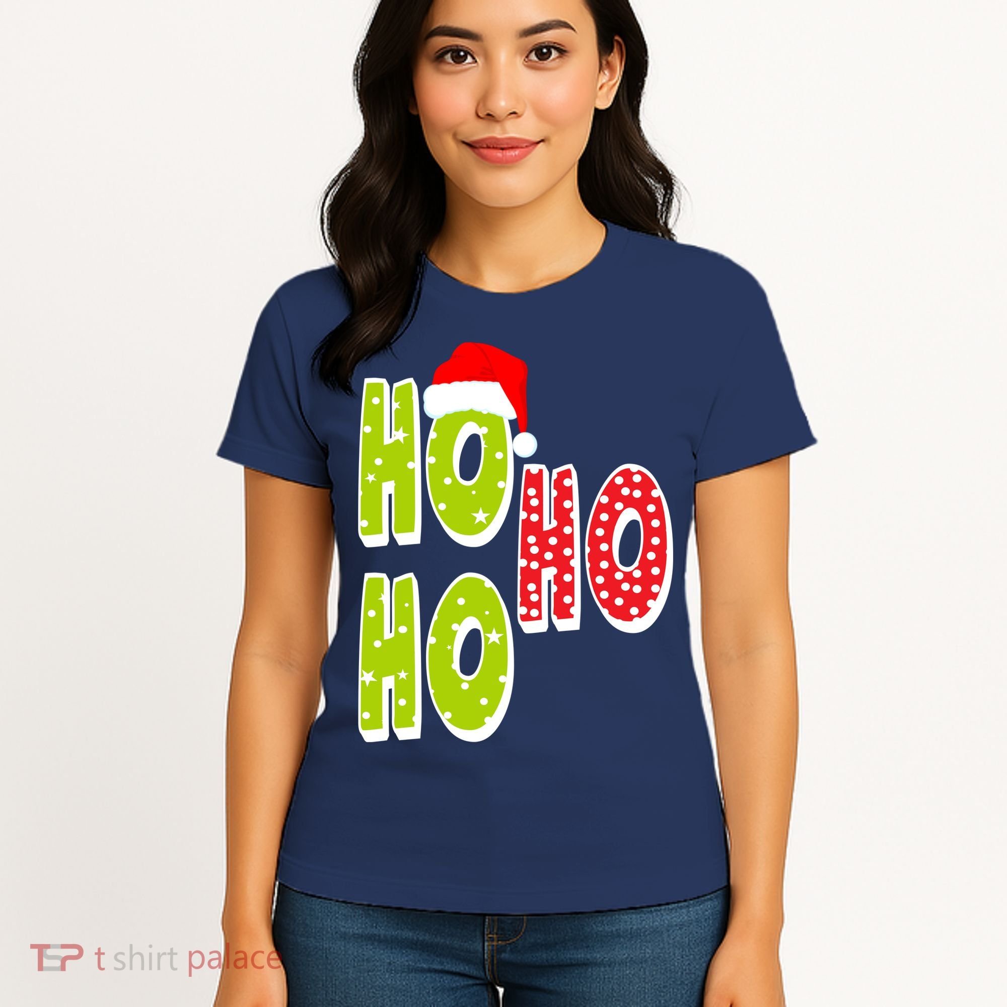 Ho Ho Ho Merry Christmas Festive Women's T-Shirt