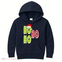 Ho Ho Ho Merry Christmas Festive Kids Hoodie thumb 0