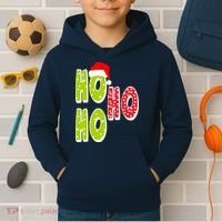 Ho Ho Ho Merry Christmas Festive Kids Hoodie thumb 2