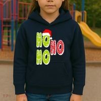 Ho Ho Ho Merry Christmas Festive Kids Hoodie thumb 3