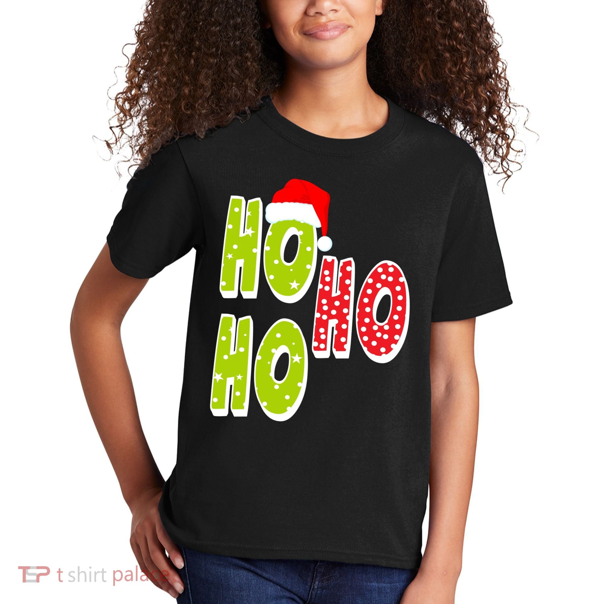 Ho Ho Ho Merry Christmas Festive Kids T-Shirt