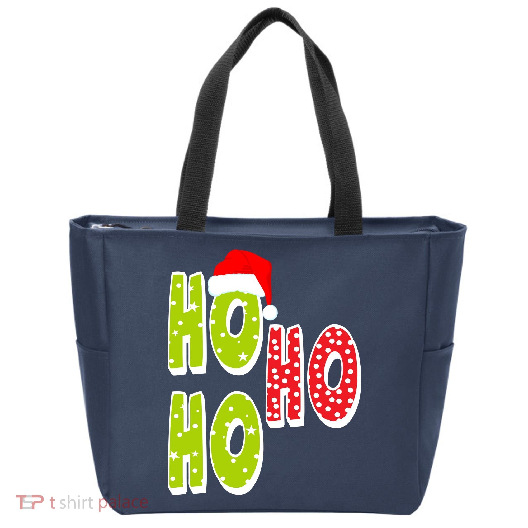 Ho Ho Ho Merry Christmas Festive Tote Bag