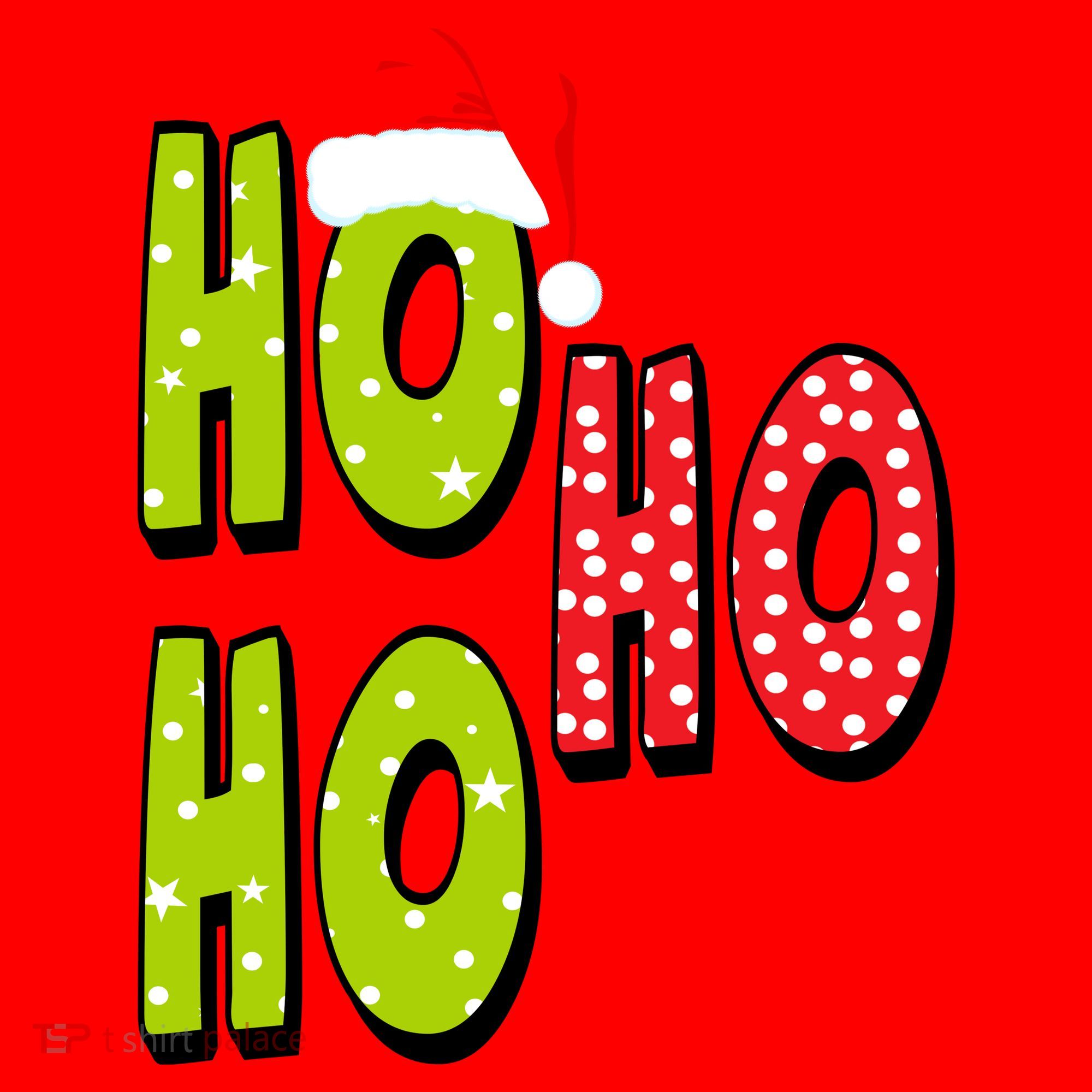 Ho Ho Ho Merry Christmas Festive Santa Hat