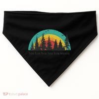 Hoa Hoa Hoa Hoa Hoa Cozy Season Twilight Lover Pine Forest USA-Made Doggie Bandana thumb 0