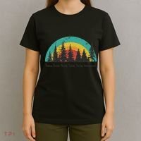 Hoa Hoa Hoa Hoa Hoa Cozy Season Twilight Lover Pine Forest T-Shirt thumb 4