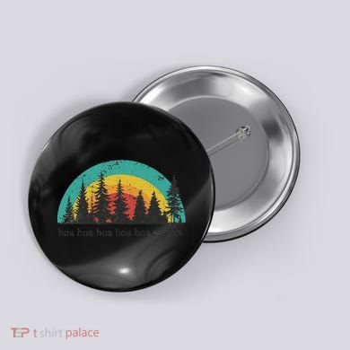 Hoa Hoa Hoa Hoa Hoa Cozy Season Twilight Lover Pine Forest Button