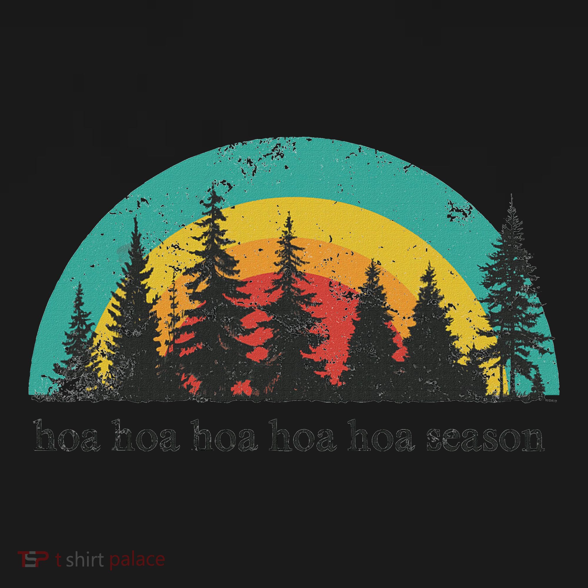 Hoa Hoa Hoa Hoa Hoa Cozy Season Twilight Lover Pine Forest Women's Hoodie