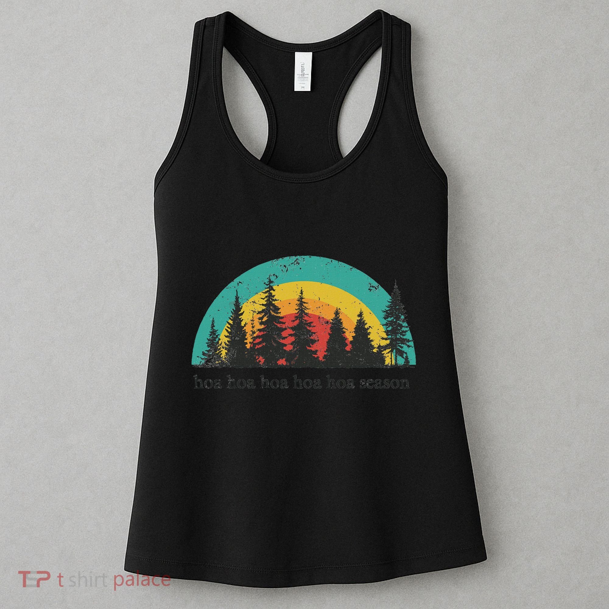 Hoa Hoa Hoa Hoa Hoa Cozy Season Twilight Lover Pine Forest Women's Tank Top