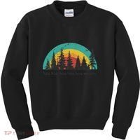 Hoa Hoa Hoa Hoa Hoa Cozy Season Twilight Lover Pine Forest Kids Sweatshirt thumb 0