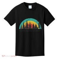 Hoa Hoa Hoa Hoa Hoa Cozy Season Twilight Lover Pine Forest Kids T-Shirt thumb 0