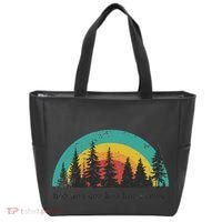 Hoa Hoa Hoa Hoa Hoa Cozy Season Twilight Lover Pine Forest Tote Bag thumb 0