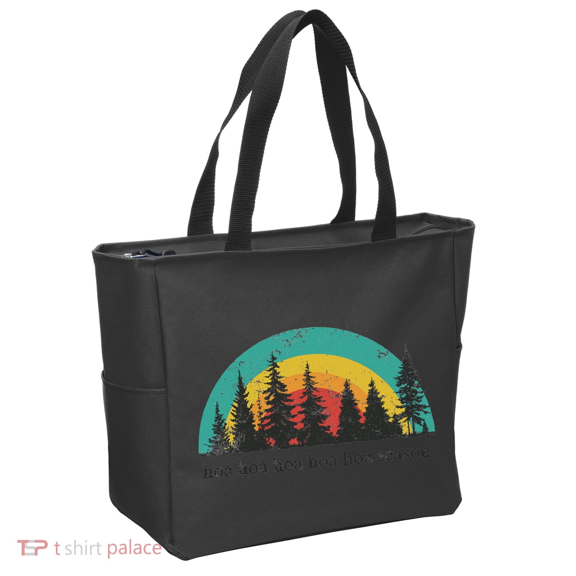 Hoa Hoa Hoa Hoa Hoa Cozy Season Twilight Lover Pine Forest Tote Bag