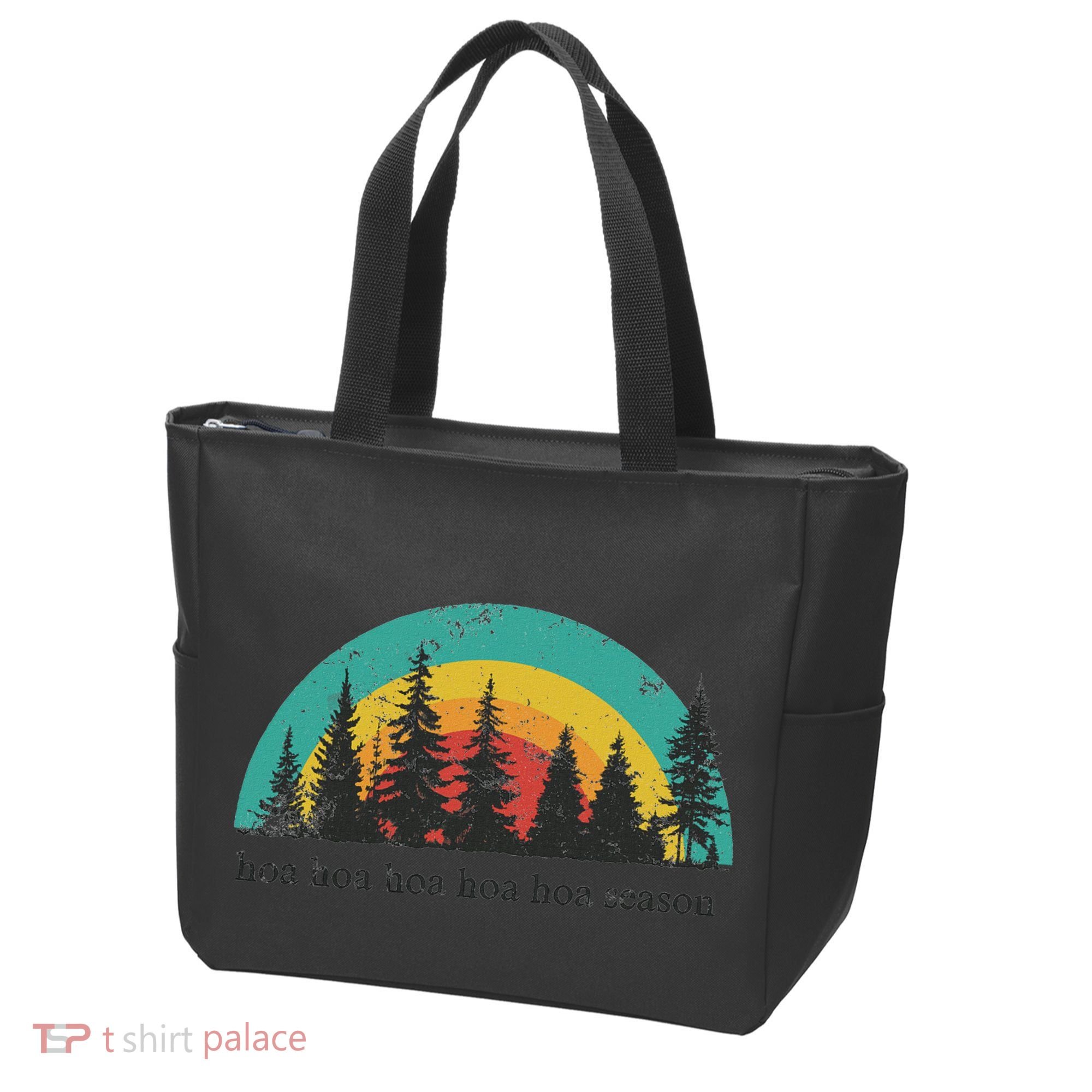 Hoa Hoa Hoa Hoa Hoa Cozy Season Twilight Lover Pine Forest Tote Bag