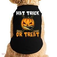 Halloween Hockey Hat Trick Or Treat Funny Doggie Tank thumb 0