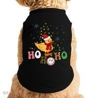 Ho Ho Ho Duck Funny Christmas Lights Gift Doggie Tank thumb 0