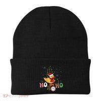 Ho Ho Ho Duck Funny Christmas Lights Gift Beanie thumb 0