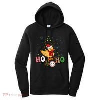 Ho Ho Ho Duck Funny Christmas Lights Gift Women's Hoodie thumb 0