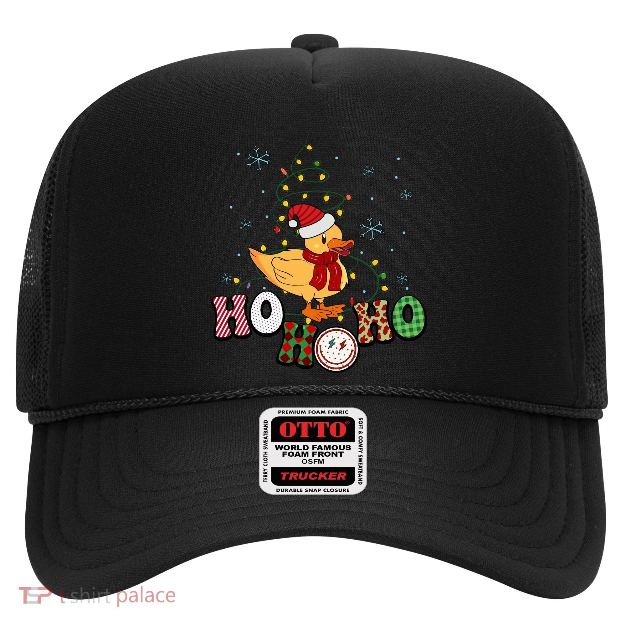 Ho Ho Ho Duck Funny Christmas Lights Gift Hat