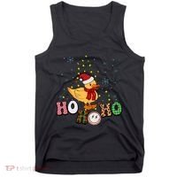Ho Ho Ho Duck Funny Christmas Lights Gift Tank Top thumb 0