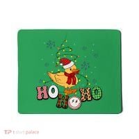 Ho Ho Ho Duck Funny Christmas Lights Gift Mousepad thumb 0