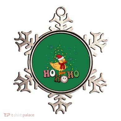 Ho Ho Ho Duck Funny Christmas Lights Gift Ornament