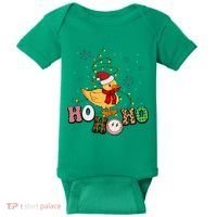 Ho Ho Ho Duck Funny Christmas Lights Gift Baby Bodysuit thumb 0