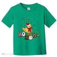 Ho Ho Ho Duck Funny Christmas Lights Gift Toddler T-Shirt thumb 0