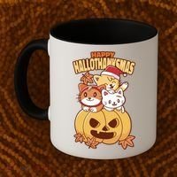 Happy Hallothanksmas Holiday Cats Coffee Mug thumb 2
