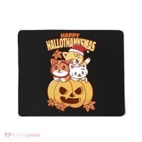 Happy Hallothanksmas Holiday Cats Mousepad thumb 0