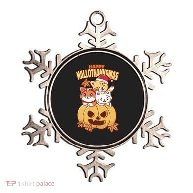 Happy Hallothanksmas Holiday Cats Ornament