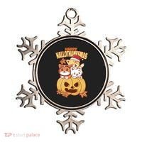 Happy Hallothanksmas Holiday Cats Ornament thumb 0