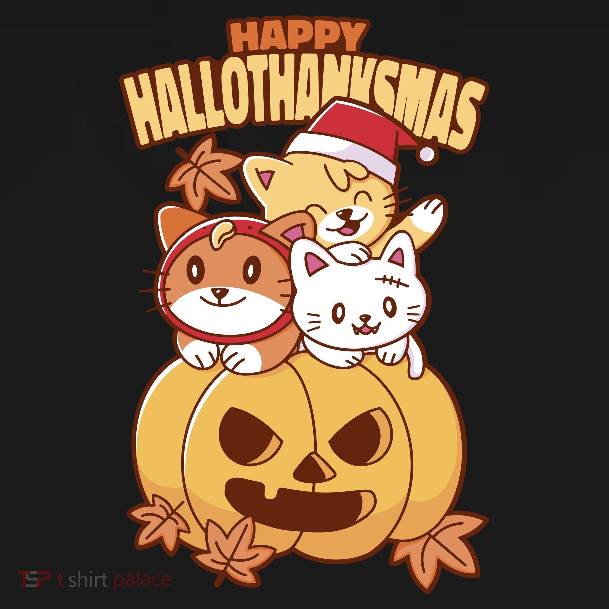 Happy Hallothanksmas Holiday Cats Tote Bag