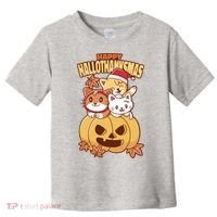 Happy Hallothanksmas Holiday Cats Toddler T-Shirt thumb 0