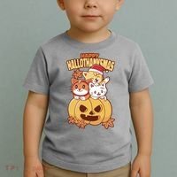 Happy Hallothanksmas Holiday Cats Toddler T-Shirt thumb 2