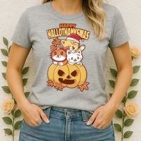 Happy Hallothanksmas Holiday Cats Women's T-Shirt thumb 2