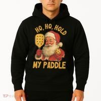 Ho Ho Hold My Paddle Funny Santa  Hoodie thumb 2
