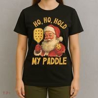 Ho Ho Hold My Paddle Funny Santa  T-Shirt thumb 4