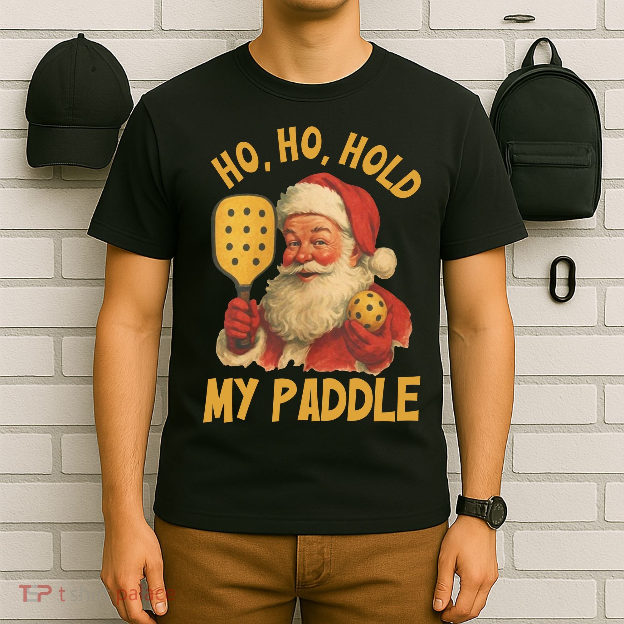 Ho Ho Hold My Paddle Funny Santa  T-Shirt