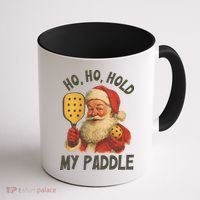 Ho Ho Hold My Paddle Funny Santa  Coffee Mug thumb 1