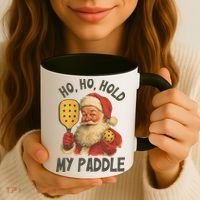 Ho Ho Hold My Paddle Funny Santa  Coffee Mug thumb 3