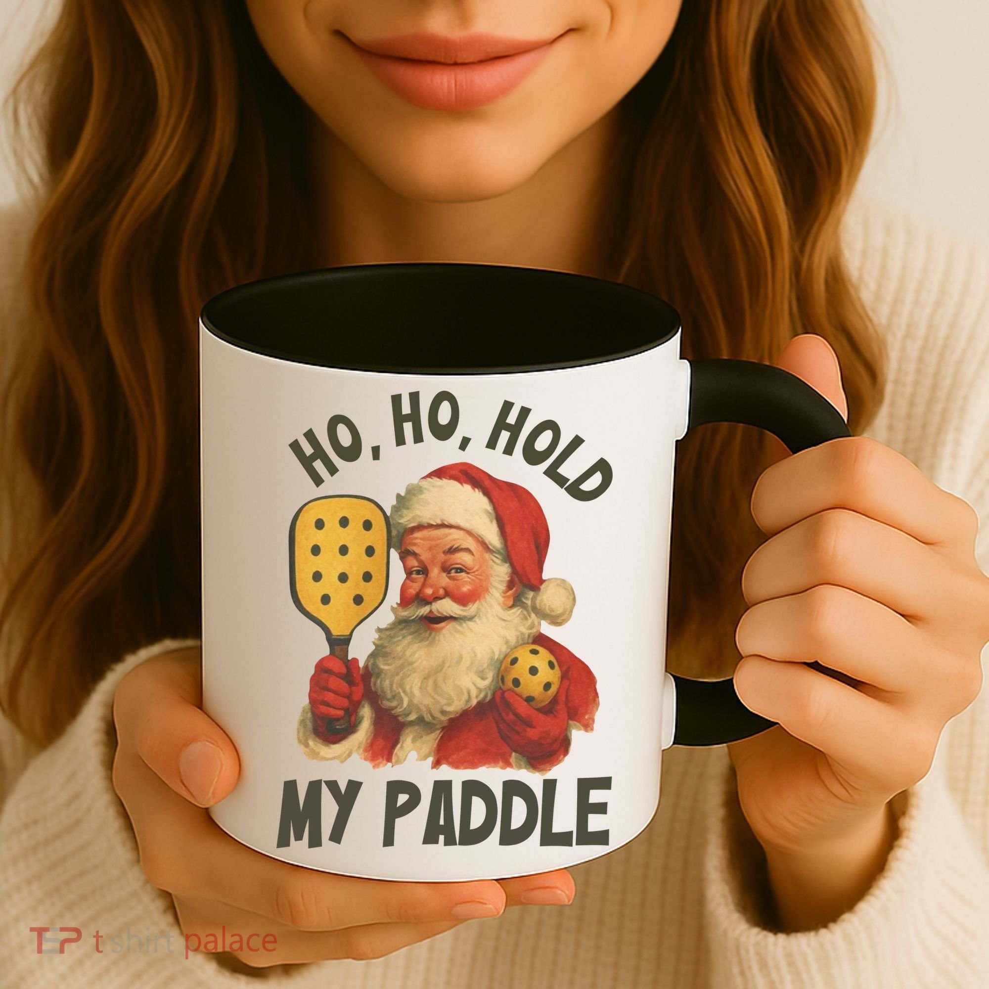 Ho Ho Hold My Paddle Funny Santa  Coffee Mug
