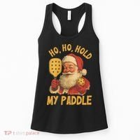 Ho Ho Hold My Paddle Funny Santa  Women's Tank Top thumb 0