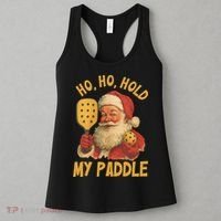 Ho Ho Hold My Paddle Funny Santa  Women's Tank Top thumb 3