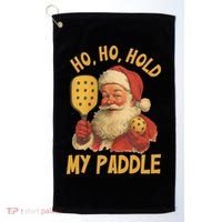 Ho Ho Hold My Paddle Funny Santa  Golf Towel thumb 0