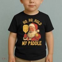 Ho Ho Hold My Paddle Funny Santa  Toddler T-Shirt thumb 2