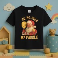Ho Ho Hold My Paddle Funny Santa  Toddler T-Shirt thumb 3