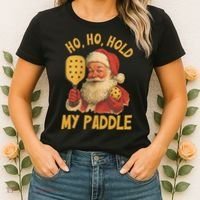 Ho Ho Hold My Paddle Funny Santa  Women's T-Shirt thumb 2