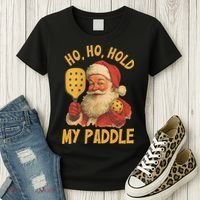 Ho Ho Hold My Paddle Funny Santa  Women's T-Shirt thumb 3