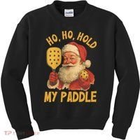 Ho Ho Hold My Paddle Funny Santa  Kids Sweatshirt thumb 0