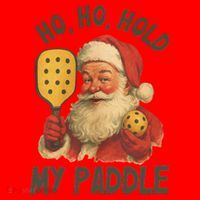 Ho Ho Hold My Paddle Funny Santa  Santa Hat thumb 1
